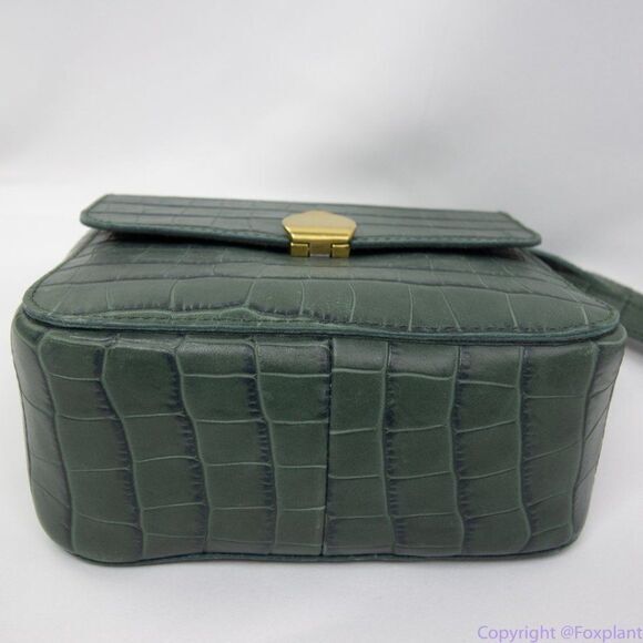 New! Madewell The Mini Abroad Crossbody Bag‎ Croc Embossed Leather - Picture 12 of 16